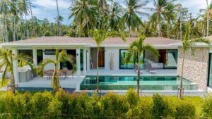 Villa MAIA chez Blue Cyan Cottage (location vacances), située a Maenam sur l’île de Koh Samui en Thaïlande du sud.